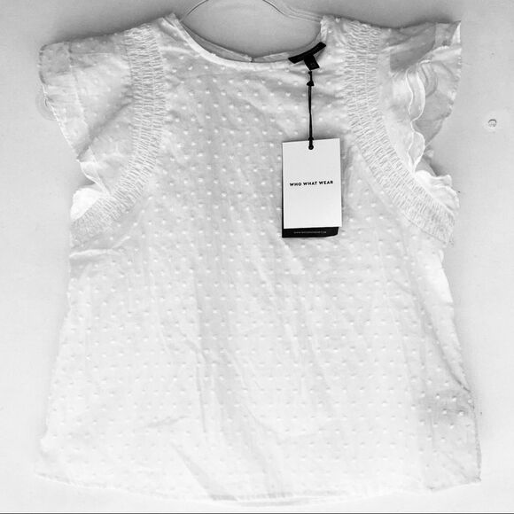 Who What Wear New Women’s Top Sleeveless Ruffle Blouse XS S NWT - Picture 9 of 12